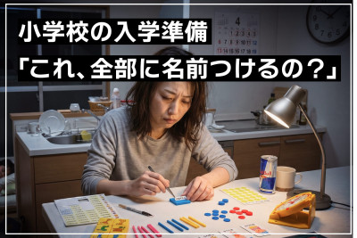 「おはじき1個ずつに名前？」小学校の名前つけはどこまで必要？元小学校教員が教えるラクに終わらせるコツのサムネイル