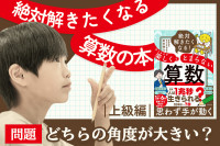 絶対解きたくなる算数の本！「上級編：どちらの角度が大きい？」　のサムネイル