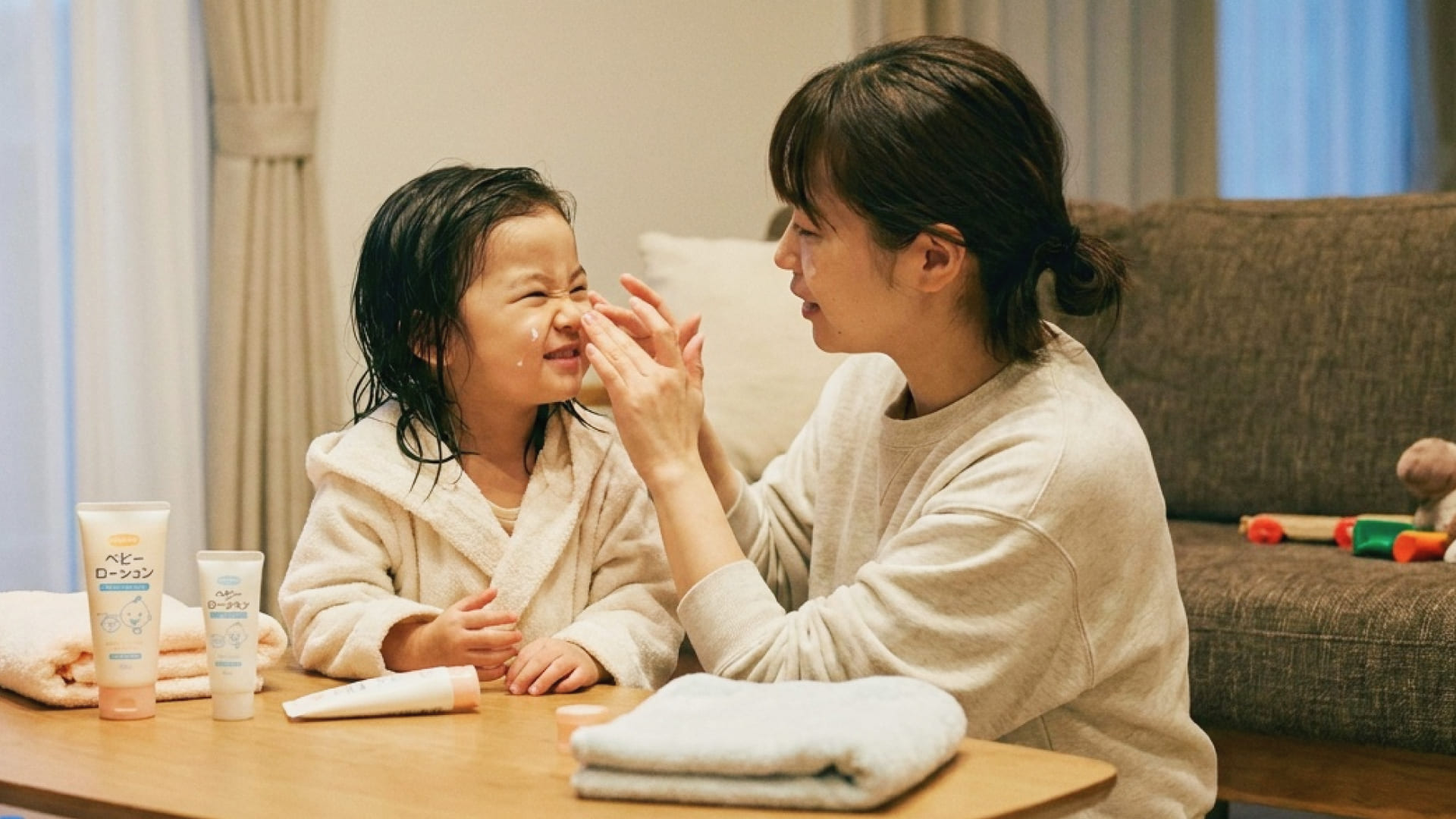 乾燥シーズン、1日の子どものスキンケアの頻度は？のサムネイル